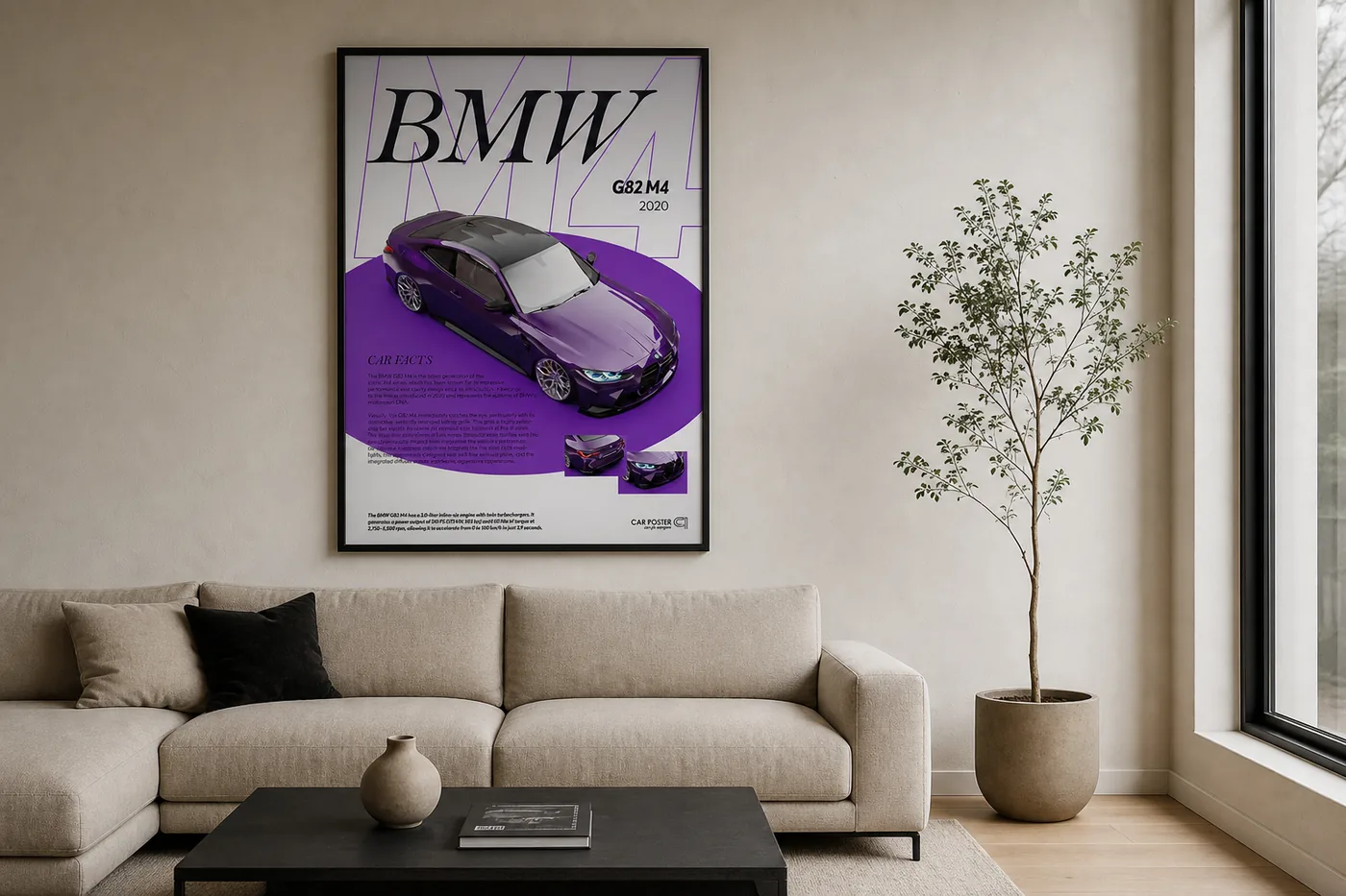 Póster del BMW M4, edición limitada