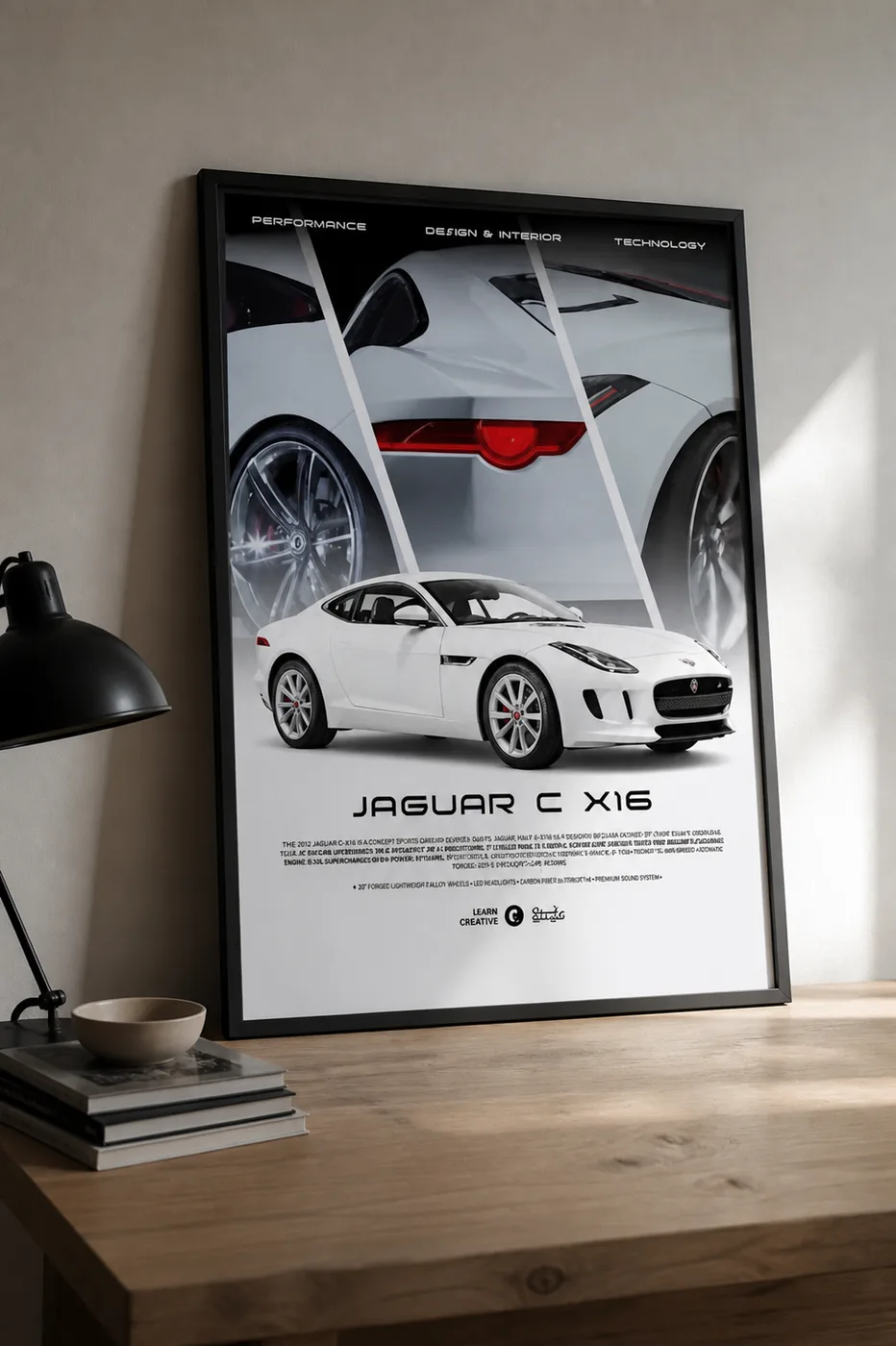 Póster del Jaguar C-X16, edición limitada