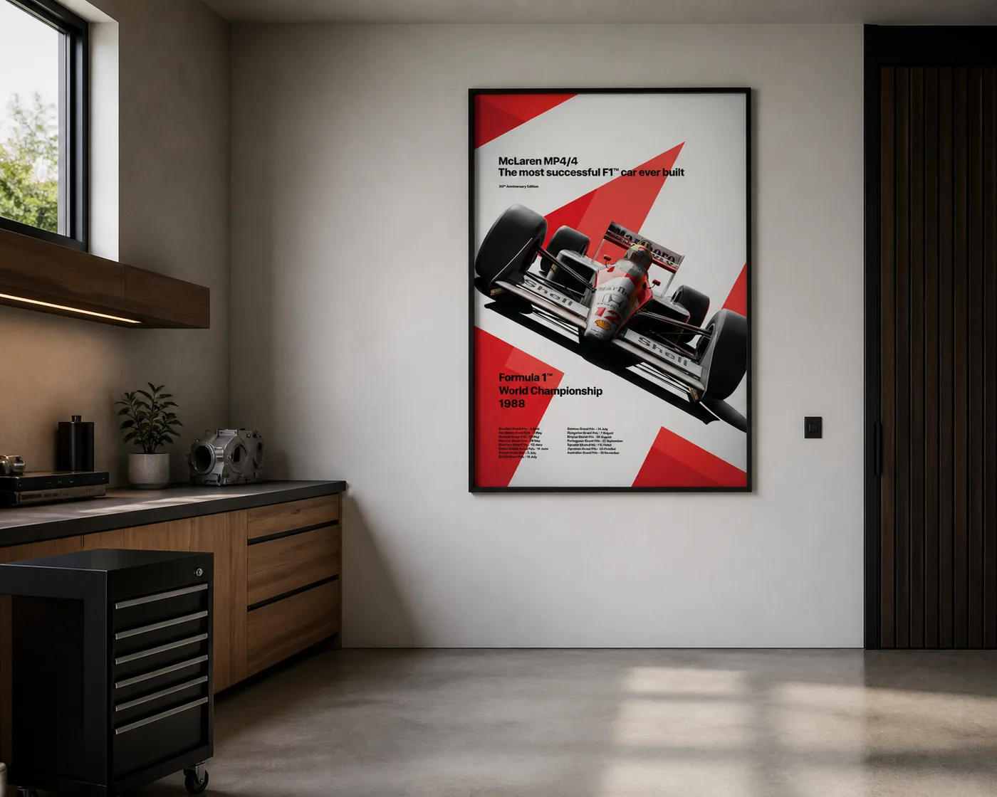 Póster del McLaren MP4/4, edición limitada