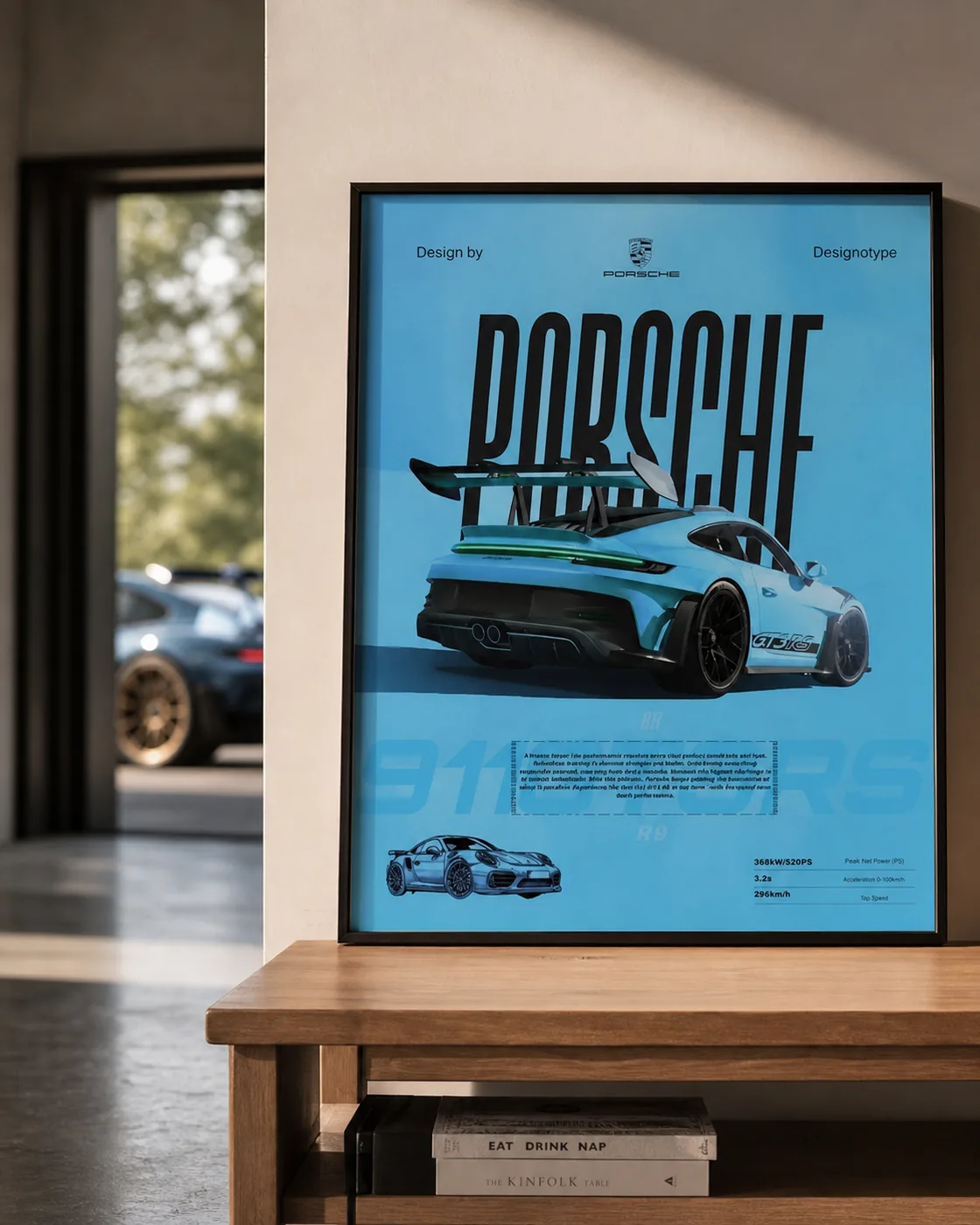 Póster del Porsche 911 GT3 RS, edición limitada